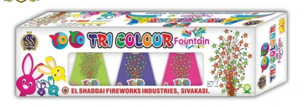 TRICOLOUR YOYO 5 PCS