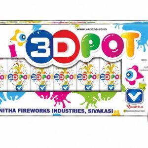 3D POT (RED & GREEN) (6PCS)-1BOX